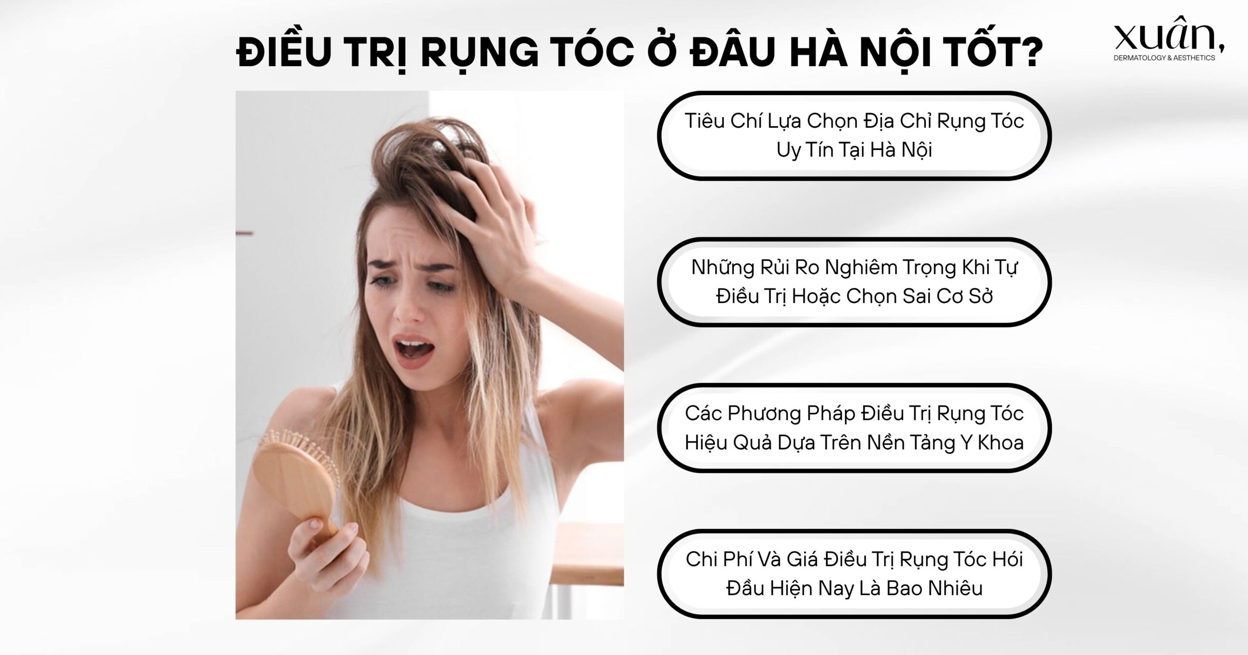 Điều Trị Rụng Tóc Ở Đâu Hà Nội Tốt? Những Lưu Ý Quan Trọng Khi Điều Trị