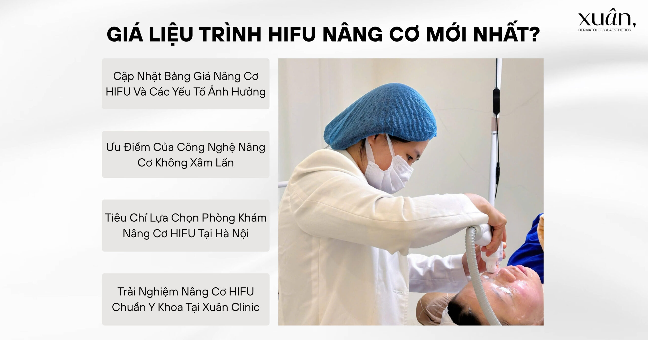 Giá Liệu Trình HIFU Nâng Cơ Mới Nhất? Địa Chỉ Làm HIFU Uy Tín Hà Nội