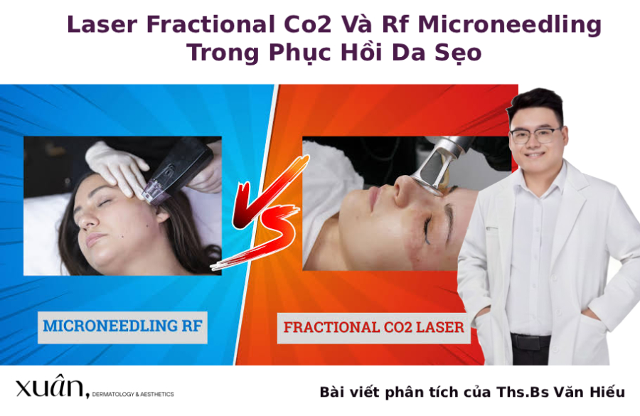 phan tích laser co2 và rf điều trị sẹo rỗ